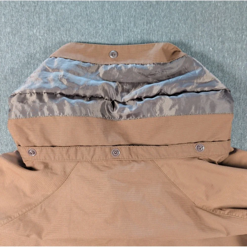 Vtg 90s Waterproof Jacket Mens Salewa Powertex Size XL Brown Full Zip Gorpcore